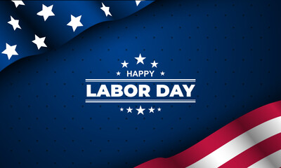 Happy labor day in United States of America background vector illustration