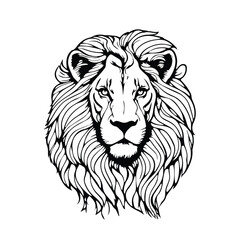 lion head vector illustration