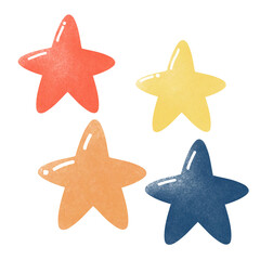 red and yellow stars ,star set