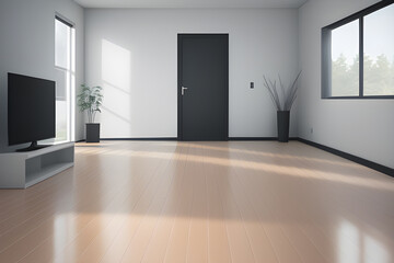 Fototapeta premium a photo empty interior design with 3d random
