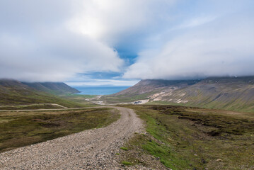 Dirt Road Down A Glacial Valley