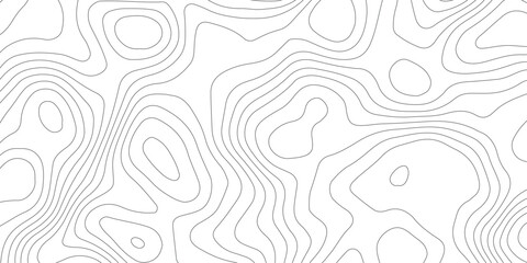 Topographic map background geographic line map with elevation assignments. Modern design with White background with topographic wavy pattern design.paper texture Imitation of a geographical map shades