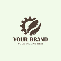 Coffee machine logo vector