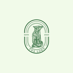 Fox vintage logo illustration
