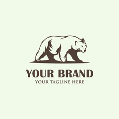Bear logo designs vector