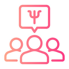 group therapy gradient icon