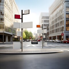 Signposts aiding drivers with accurate directions - obrazy, fototapety, plakaty