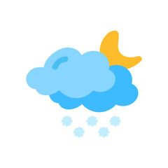 weather icon set sun rain thunderstorm dew wind snow cloud night sky for forecast