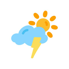 weather icon set sun rain thunderstorm dew wind snow cloud night sky for forecast