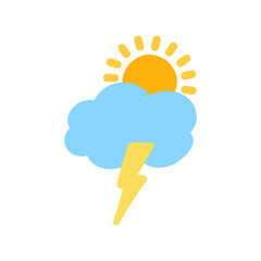 weather icon set sun rain thunderstorm dew wind snow cloud night sky for forecast