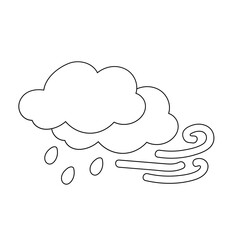 weather icon set sun rain thunderstorm dew wind snow cloud night sky for forecast