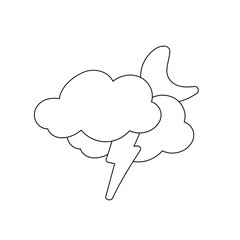 weather icon set sun rain thunderstorm dew wind snow cloud night sky for forecast