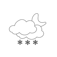 weather icon set sun rain thunderstorm dew wind snow cloud night sky for forecast