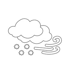 weather icon set sun rain thunderstorm dew wind snow cloud night sky for forecast