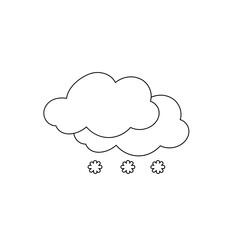 weather icon set sun rain thunderstorm dew wind snow cloud night sky for forecast
