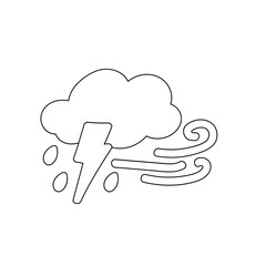 weather icon set sun rain thunderstorm dew wind snow cloud night sky for forecast