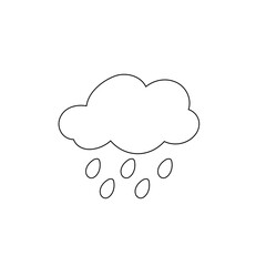 weather icon set sun rain thunderstorm dew wind snow cloud night sky for forecast