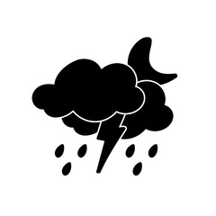 weather icon set sun rain thunderstorm dew wind snow cloud night sky for forecast