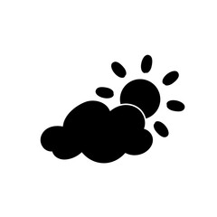 Fototapeta na wymiar weather icon set sun rain thunderstorm dew wind snow cloud night sky for forecast