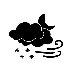 weather icon set sun rain thunderstorm dew wind snow cloud night sky for forecast