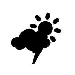 weather icon set sun rain thunderstorm dew wind snow cloud night sky for forecast