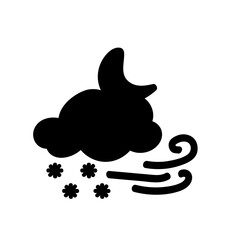 weather icon set sun rain thunderstorm dew wind snow cloud night sky for forecast