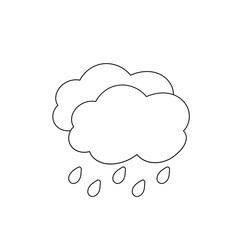 weather icon set sun rain thunderstorm dew wind snow cloud night sky for forecast