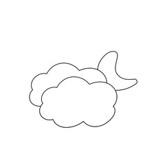 weather icon set sun rain thunderstorm dew wind snow cloud night sky for forecast