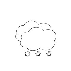 weather icon set sun rain thunderstorm dew wind snow cloud night sky for forecast