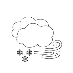 weather icon set sun rain thunderstorm dew wind snow cloud night sky for forecast