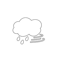 weather icon set sun rain thunderstorm dew wind snow cloud night sky for forecast