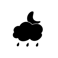 weather icon set sun rain thunderstorm dew wind snow cloud night sky for forecast