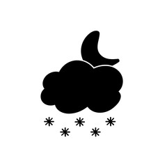 weather icon set sun rain thunderstorm dew wind snow cloud night sky for forecast