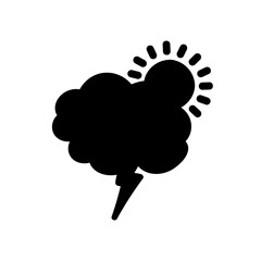weather icon set sun rain thunderstorm dew wind snow cloud night sky for forecast