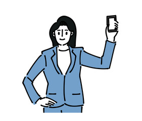 人物 ビジネスおしゃれイラスト素材