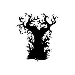 Fototapeta premium Haunted Tree Black Shadow Scary Horror 
