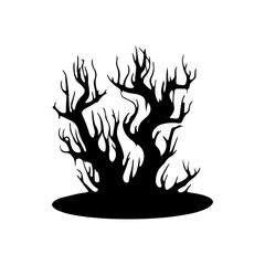 Haunted Tree Black Shadow Scary Horror
