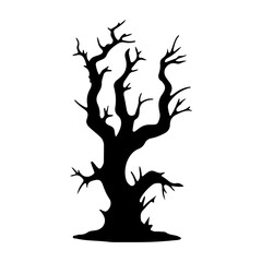 Haunted Tree Black Shadow Scary Horror
