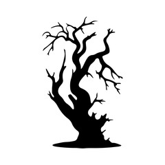 Haunted Tree Black Shadow Scary Horror
