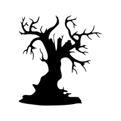 Haunted Tree Black Shadow Scary Horror
