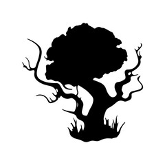 Haunted Tree Black Shadow Scary Horror
