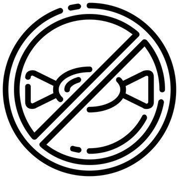 recommend clip art: no sugar outline vector icon