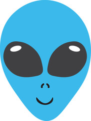 Alien face icon. Alien icon design.
