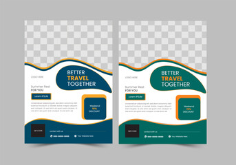 A travel  flyer is a promotional material that advertises a destination, sightseeing attraction, or tour activity.