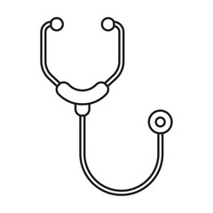 stethoscope icon vector