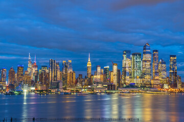 Fototapeta na wymiar Manhattan's skyline, cityscape of New York City
