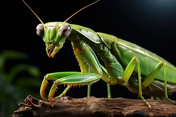 green praying mantis