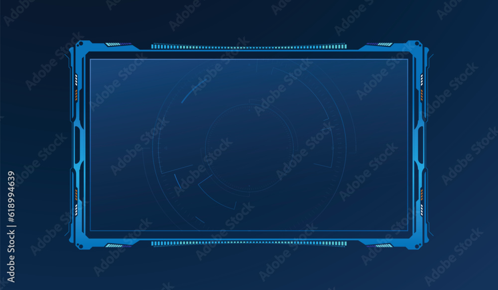 Poster abstract hud ui gui future futuristic screen system virtual design.