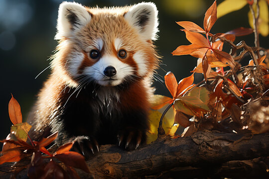 Red Panda In The Forest