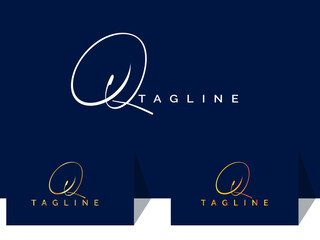 Signature Q letter logo design. Signature q. Handwritten D. Script. Font. Stylish. Unique. Modern signature. Business. Premium design. Luxury